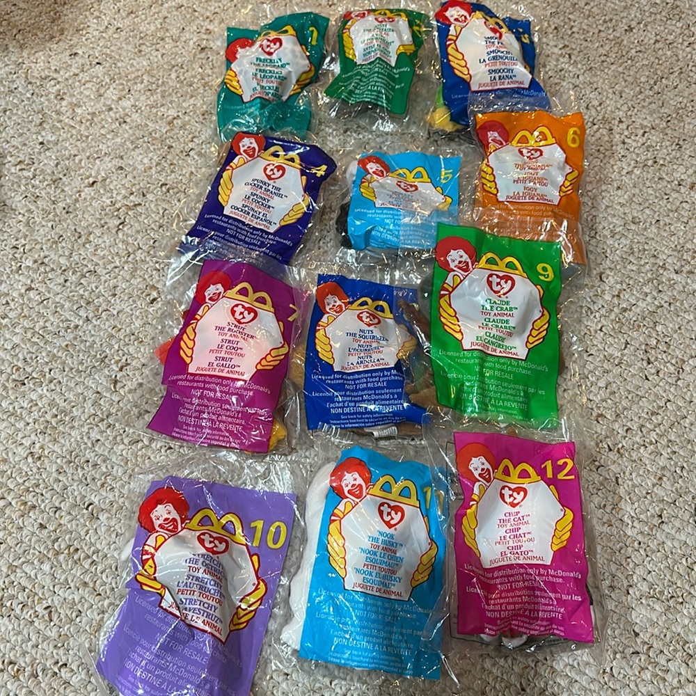 Limited Edition Mcdonalds Ty Beanie Babies